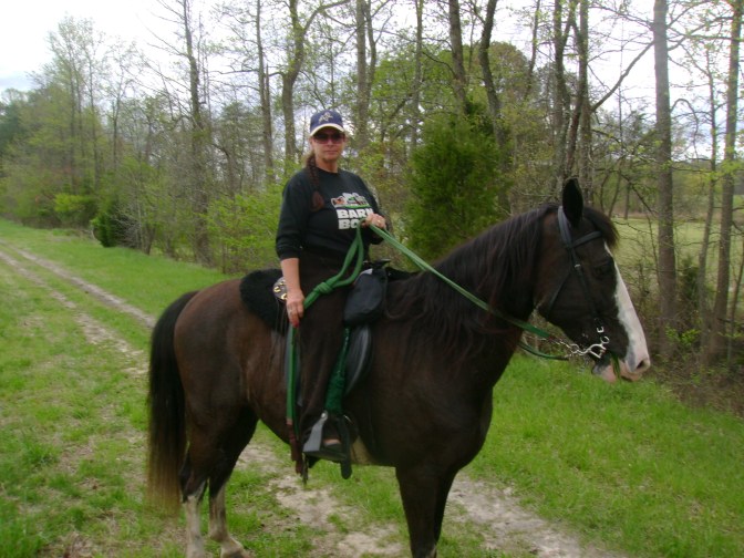 Duke and me at the end of a 20 mile ride